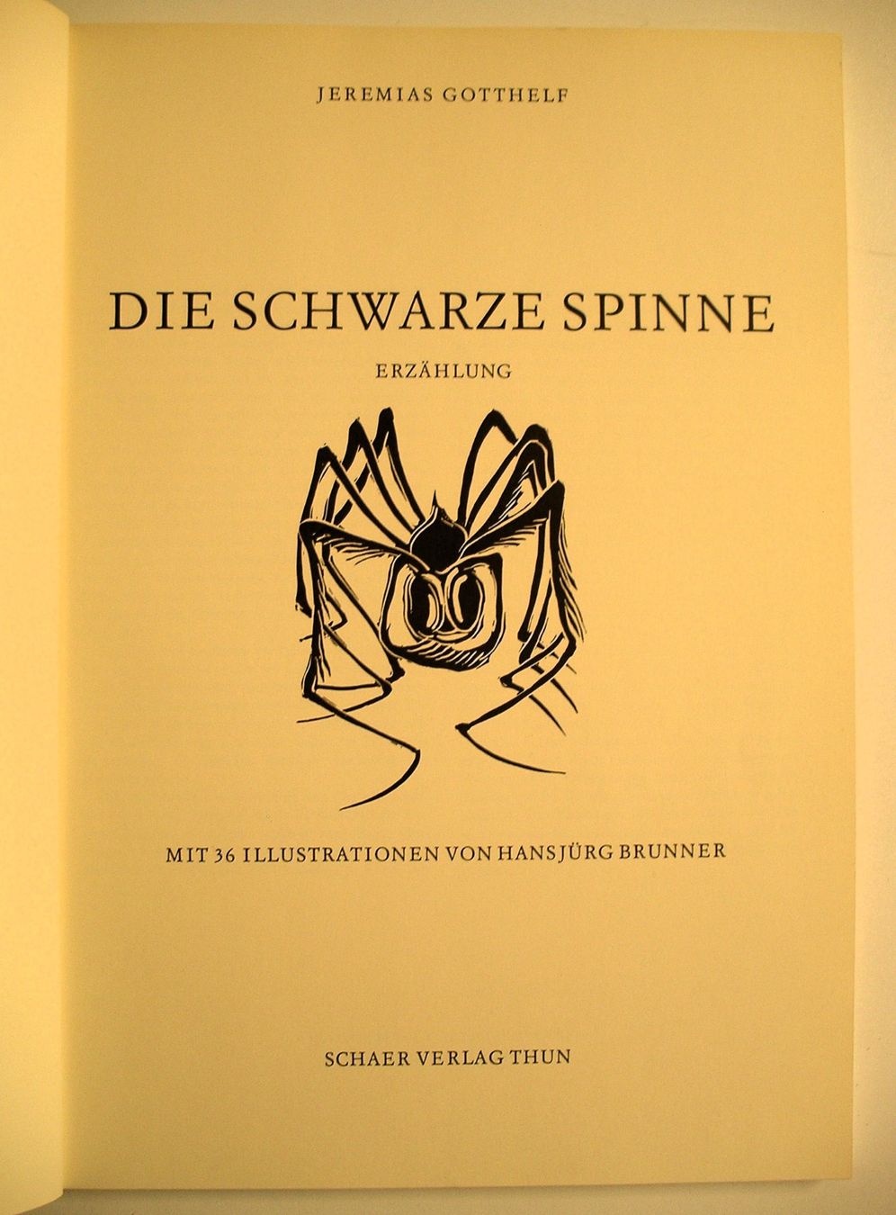 Libri: Jeremias GOTTHELF, "die schware SPINNE" – Usato da Oberhofen am Thunersee venduto da luuping99 1