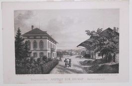Baltensweil bei Dübendorf  seltene Aquatinta von Zollinger
