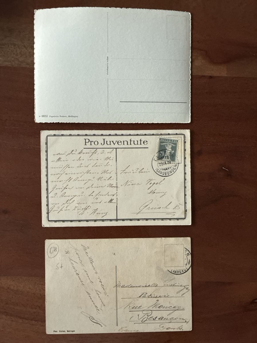 Cartoline postali: 6 Ansichtskarten Schweiz von Mellingen AG – Usato da Oftringen venduto da Cla.vD.74 1