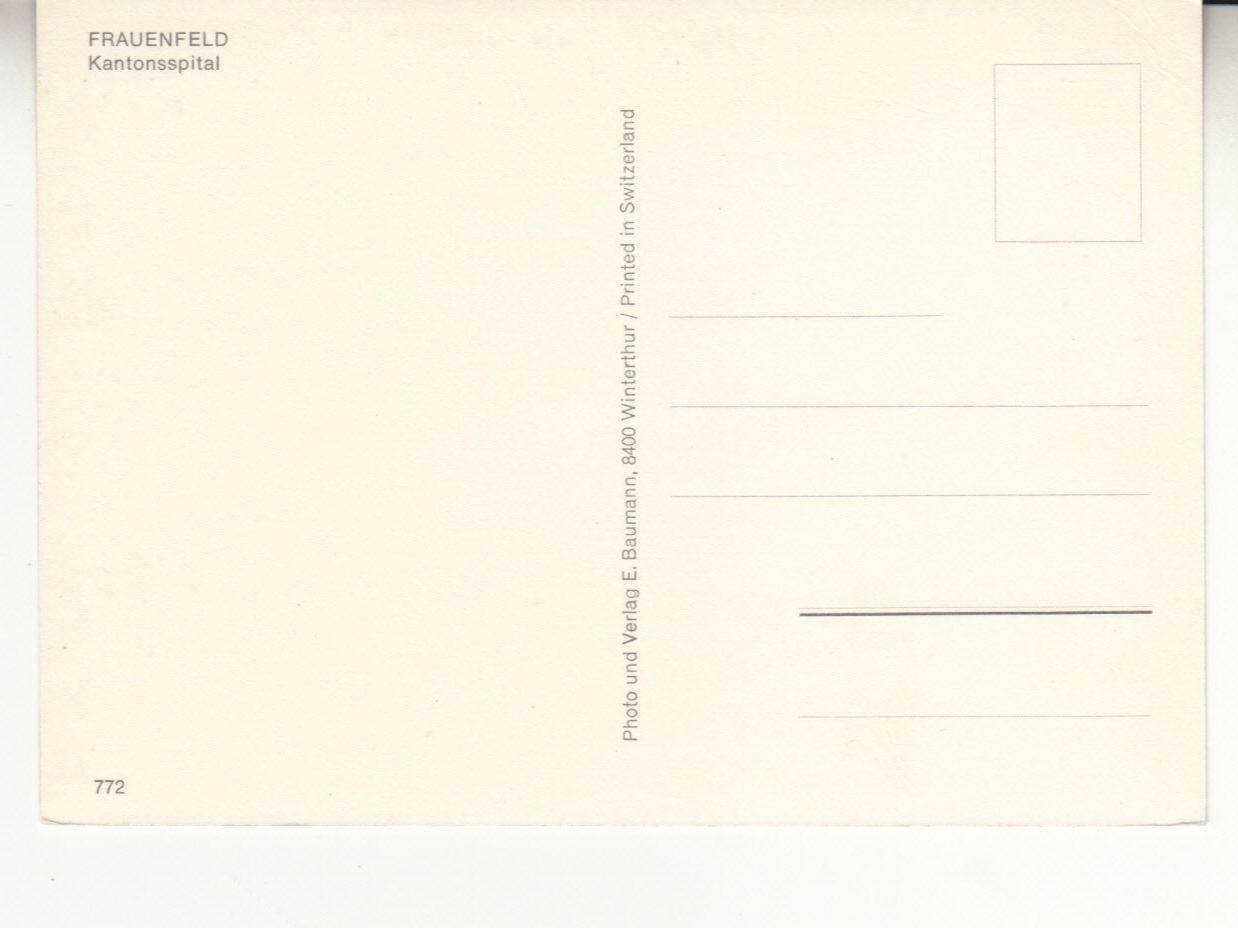 Cartoline postali: Frauenfeld ca. 1970 – Usato da Bürglen TG venduto da StampGraf 1