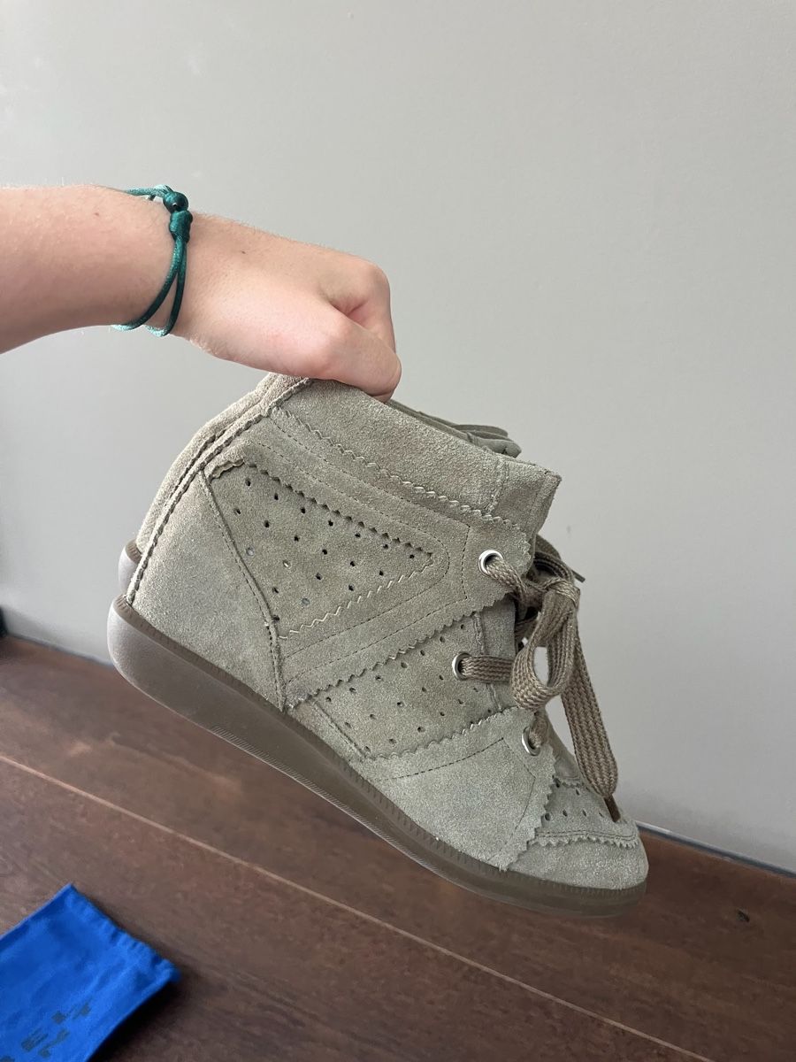Isabel Marant Scarpe da donna: Bobbies von Isabel Marant- in olivegrün – Nuovo (secondo la descrizione) da Zürich venduto da liv03
