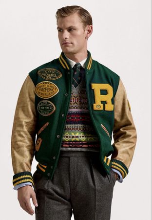 GIUBBOTTO BOMBER POLO RALPH LAUREN VARSITY SMALL