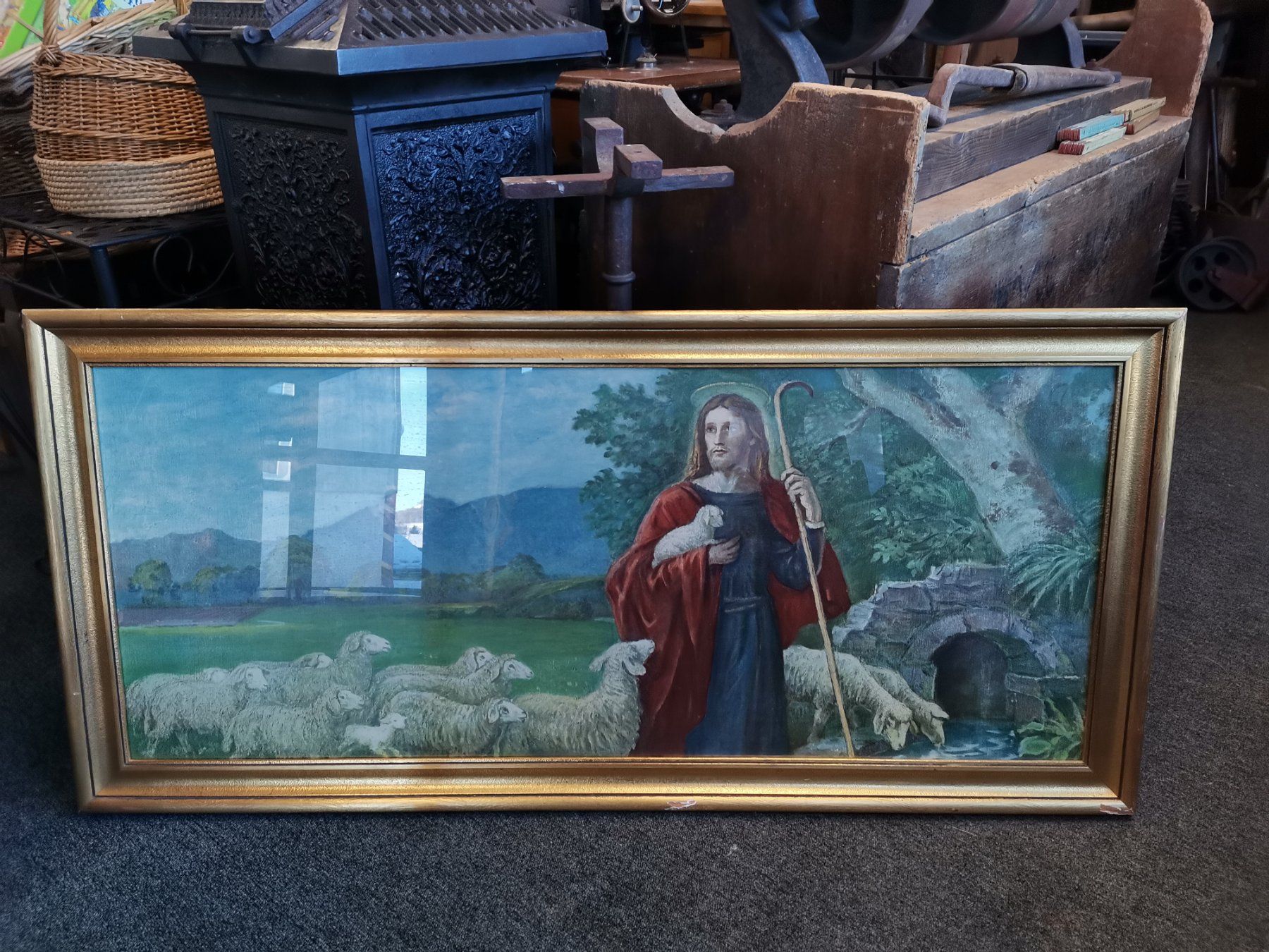 Poster & Bilder: Heiligenbild, Religiöses Bild, Kirchenbild, Hirten Bild, Bil – Gebraucht aus Wiedlisbach von materialkreislauf