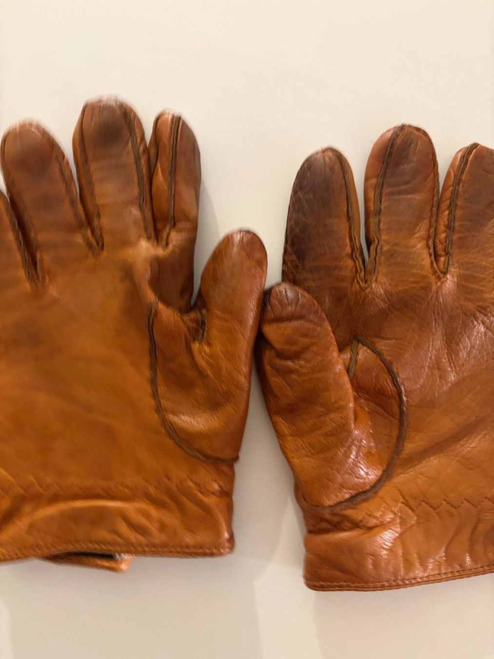 Hestra Guanti & manicotti: Hestra Lederhandschuhe Grösse 8 – Cognacbraun – Usato da Zürich venduto da pba_original 4