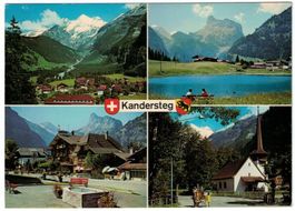 Kandersteg, Mehrbilderkarte, Feldpost 1980