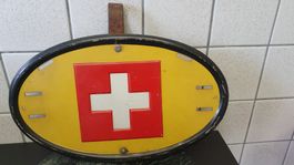 Altes Schweizer Autoschild 1939-1945