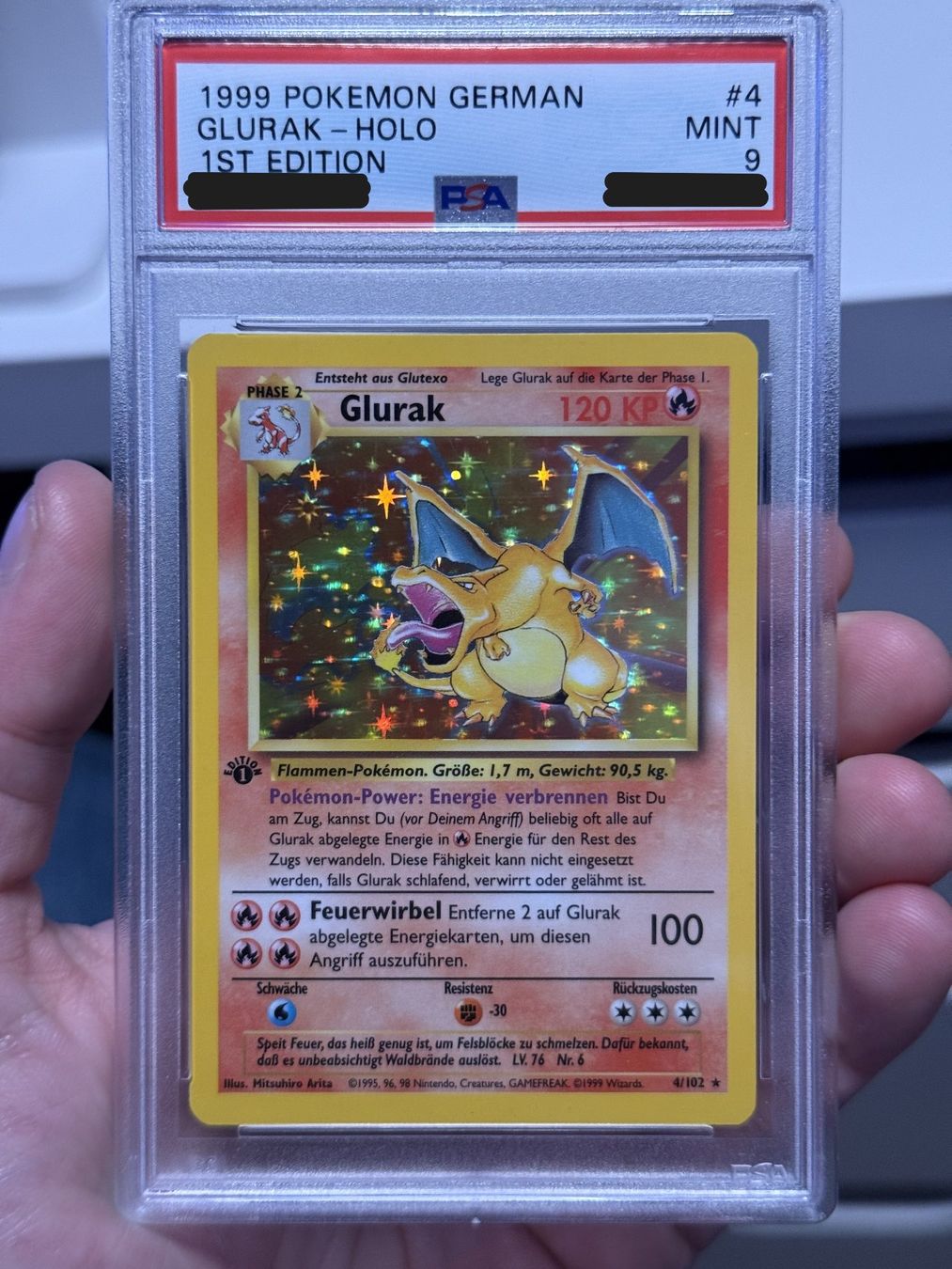Pokémon Carte collezionabili: Glurak Turtok Bisaflor 1 Edition PSA 9 – Usato da Uster venduto da mar_6tbc 1