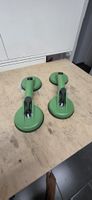 Saugheber 2er Set Glasheber grün 2 Saugplatten 12cm