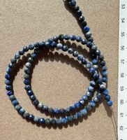 Lapis Lazuli  facettiert  Strang    4mm      auf Flexdraht