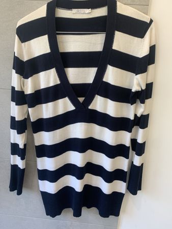 Elegant Marine-style striped sweater, size 42, Great Luxury!