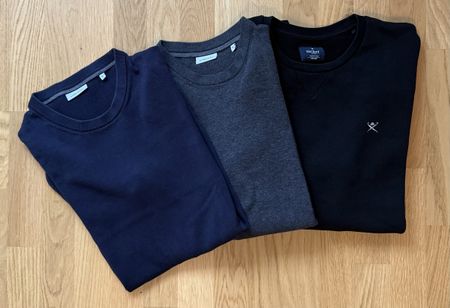 3 Sweaters Hackett London Seidensticker Size M Blue Grey