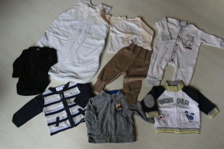 Schlafsack + 7 tlg. Kleiderpaket Gr 68