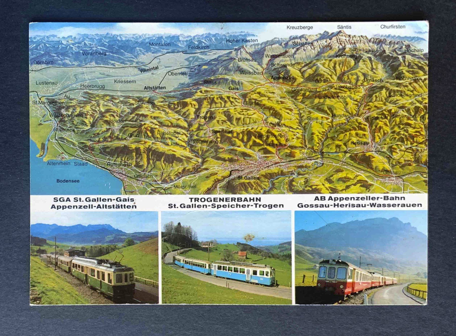 Cartoline postali: AK Appenzeller Bahnen – Usato da Goldau venduto da artelier1