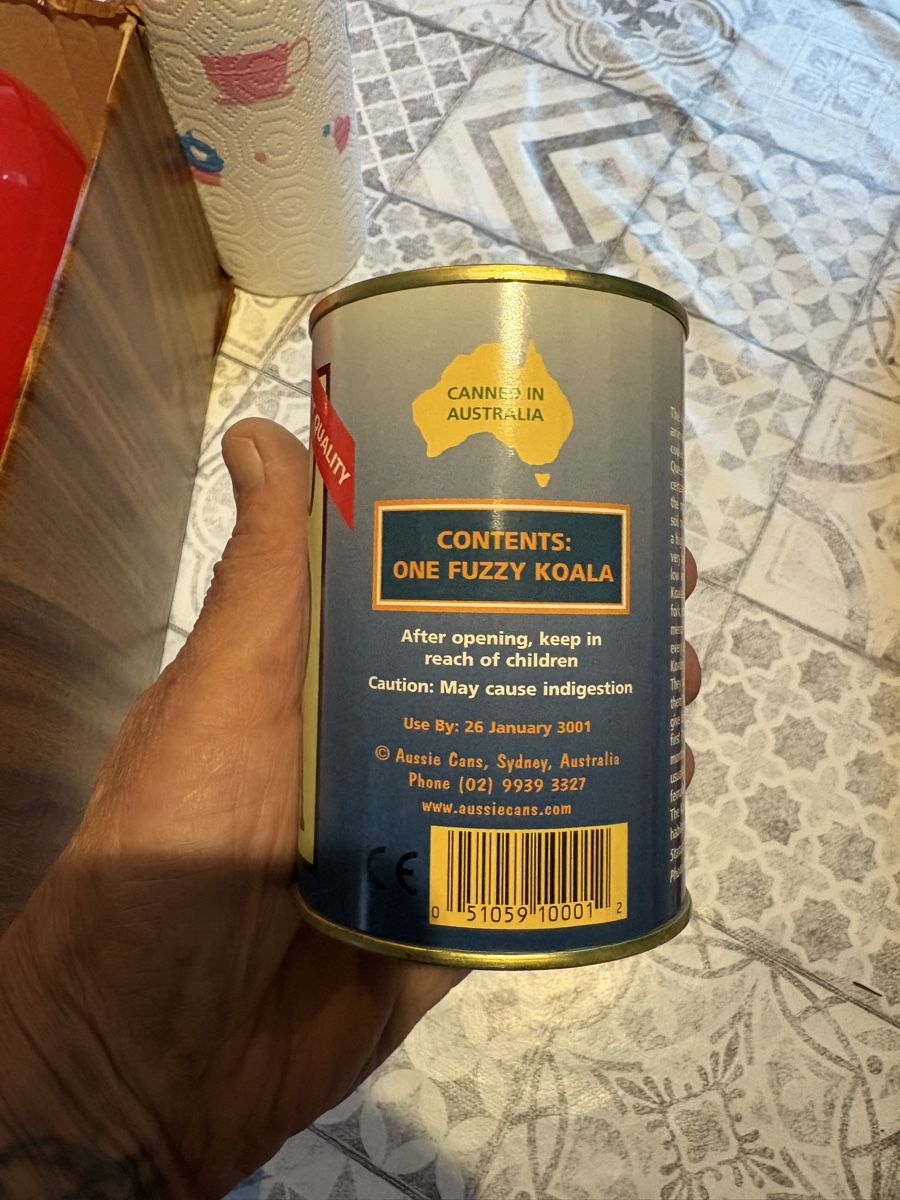Toutes les décorations: Canned Koala Gimmick Dose  – D'occasion à Obermumpf par davetattoo 1