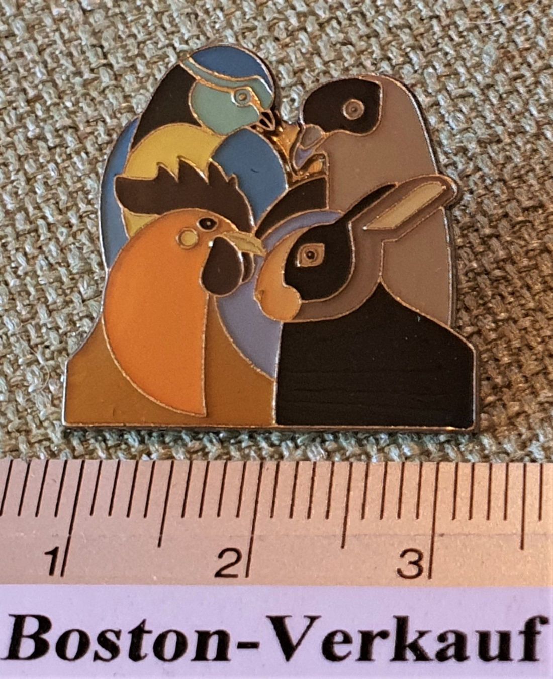 Placchette & Badge: D009 - Pin Taube Vogel Hun Hase Tier – Usato da Reinach BL venduto da Boston-Verkauf 1