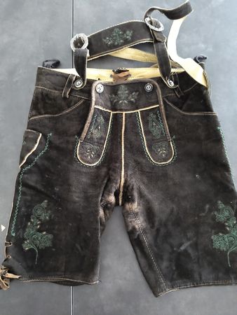 Country Line Kinder Lederhose, Gr. 128, Top Zustand!