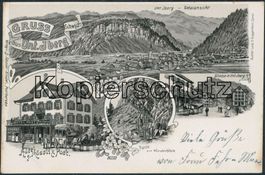 SZ Unteriberg - Postkutsche - Litho