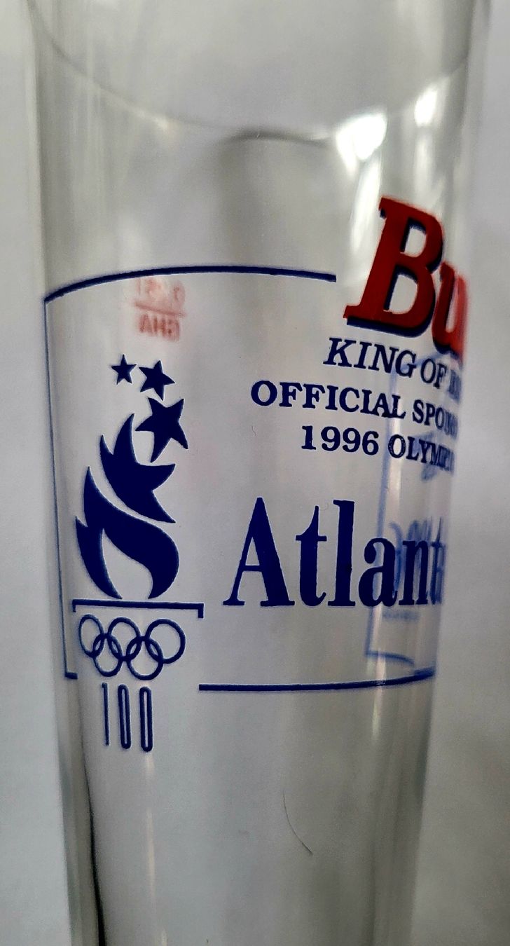 Bicchieri: Verre à bière JO Atlanta 1996 / Bud – Usato da Montet (Glâne) venduto da Koada2 3