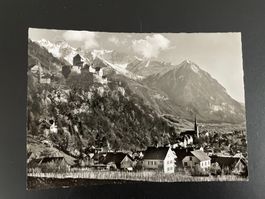 AK FL Schloss Vaduz mit Rappenstein und Falknis