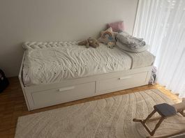 **BRIMNES Tagesbettgestell mit 2 Schubladen  80x200 cm