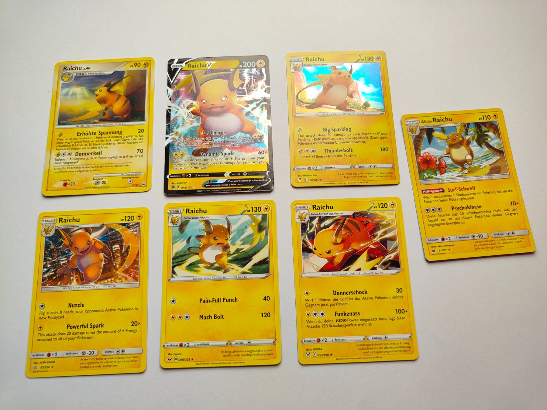 Pokémon Sammelbilder & Trading cards: Pokemon Raichu Set Sammlung Lot Holo – Gebraucht aus Thalwil von FigurenFreunde