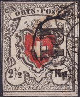 ORTS-POST (T.35) 13I mit seltenem Sackstempel von BERN !