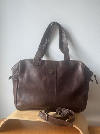 Echte Lederhandtasche aus Argentinien – wie neu ⭐