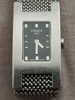 Tissot Damenuhr Edelstahl Mesh Armband Rechteckiges Gehaeuse
