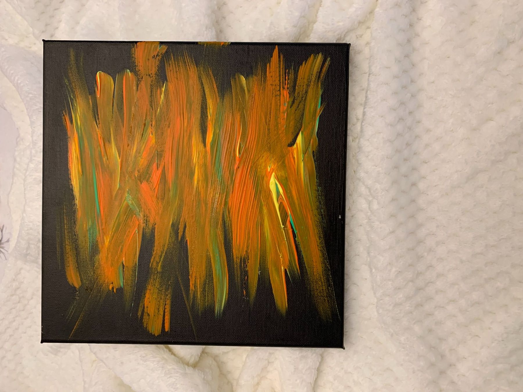 Foto & Immagini: Bild auf Leinwand "Feuersturm" 30 x 30 cm – Nuovo e nell'imballaggio originale da Niederwangen BE venduto da gerberso