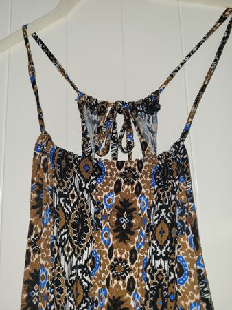 Maxi vestito estivo con stampa etnica boho tg. 