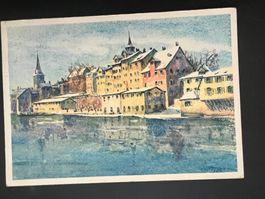 Zuerich Schipfe Kuenstlerkarte Hugo Frey 1932    (V330)