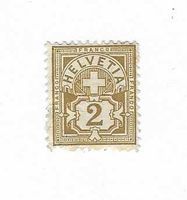 Briefmarke Helvetia 2 Franco