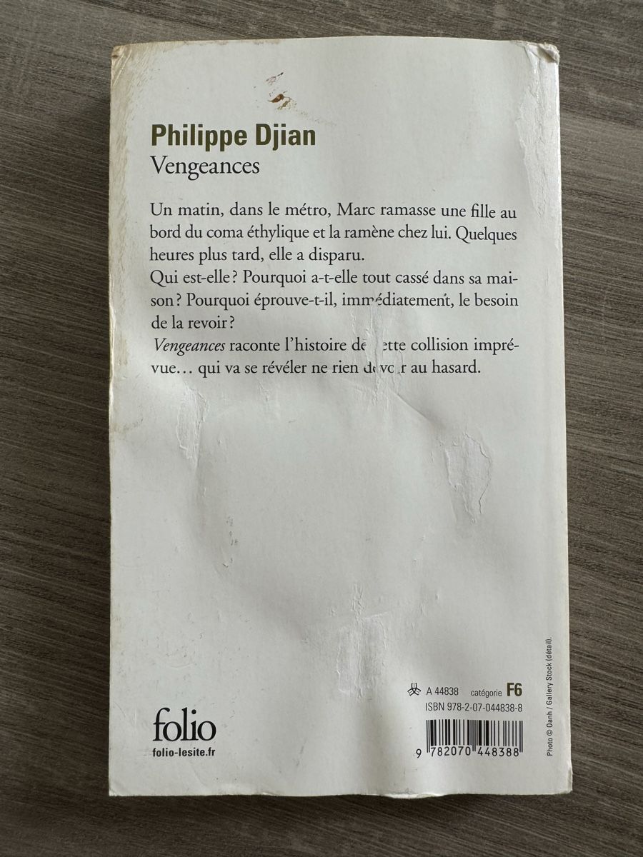 Libri: Livre "Vengeances" de Philippe Djian – Usato da Vevey venduto da Matx 1