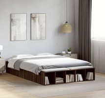 Bett 140x200 cm, komplett neu, hellbraun