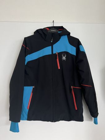Veste Spyder noire et bleue, taille 16 ans