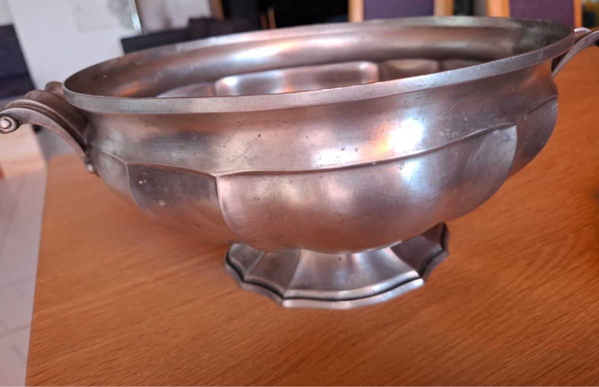 Ciotole: Französische Zinn-Suppenterrine – Usato da Oberwil-Lieli venduto da mel8966 4