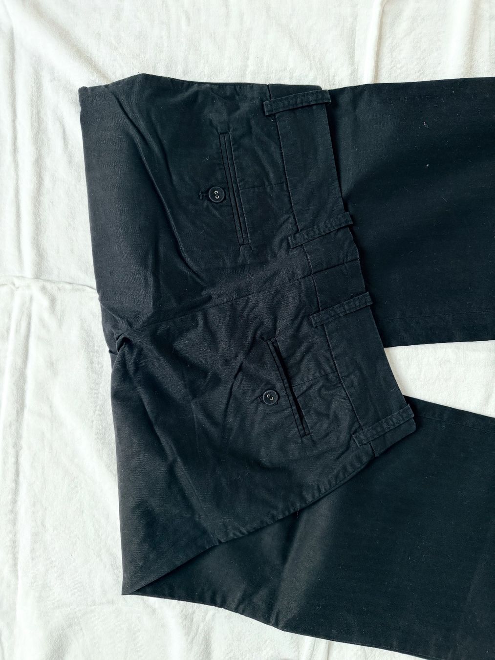 H&M Pantaloni: H&M, Stoffhose dunkelblau, Gr. 34 – Nuovo (secondo la descrizione) da Basel venduto da Solaia28 4