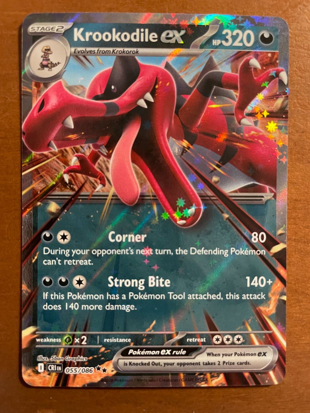 Pokémon Carte collezionabili: Pokemon Krookodile eX (Versand gratis) – Nuovo (secondo la descrizione) da Chur venduto da Angerson