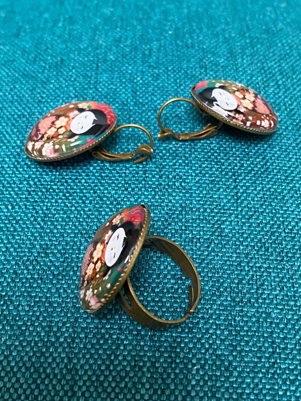 Altri gioielli: Geisha Fingerring/Ohrringe-Set von Marmeli – Usato da Thalwil venduto da Alice015 1
