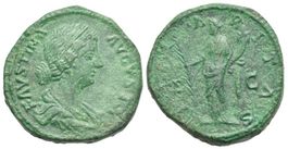 FAUSTINA II AE Sestertius (161-175 AD)