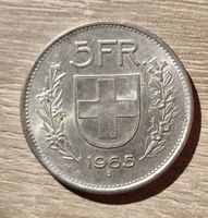 Pièce de monnaie 5 francs Suisse 1965 bon état