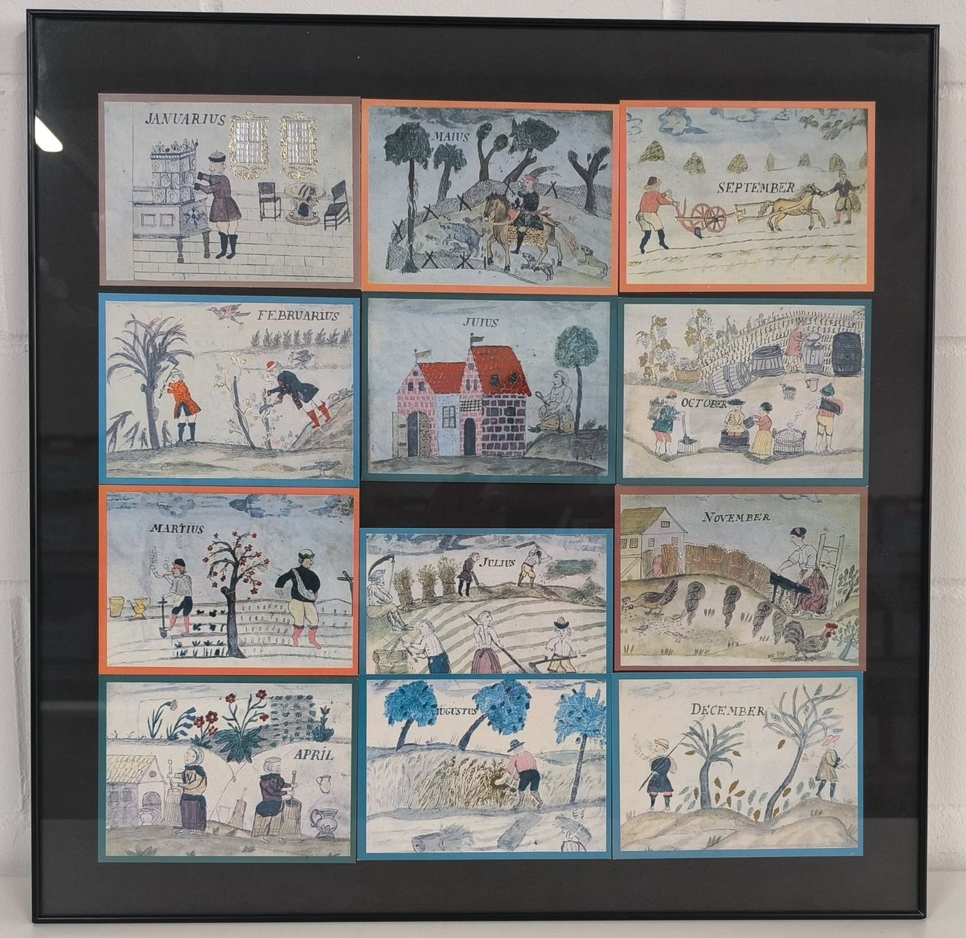 Dipinti: FOLK ART SAMPLER - Catherine Grunewald – Usato da Rüti ZH venduto da Restwert_Rueti_ZH