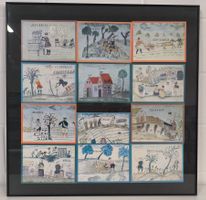 FOLK ART SAMPLER - Catherine Grunewald