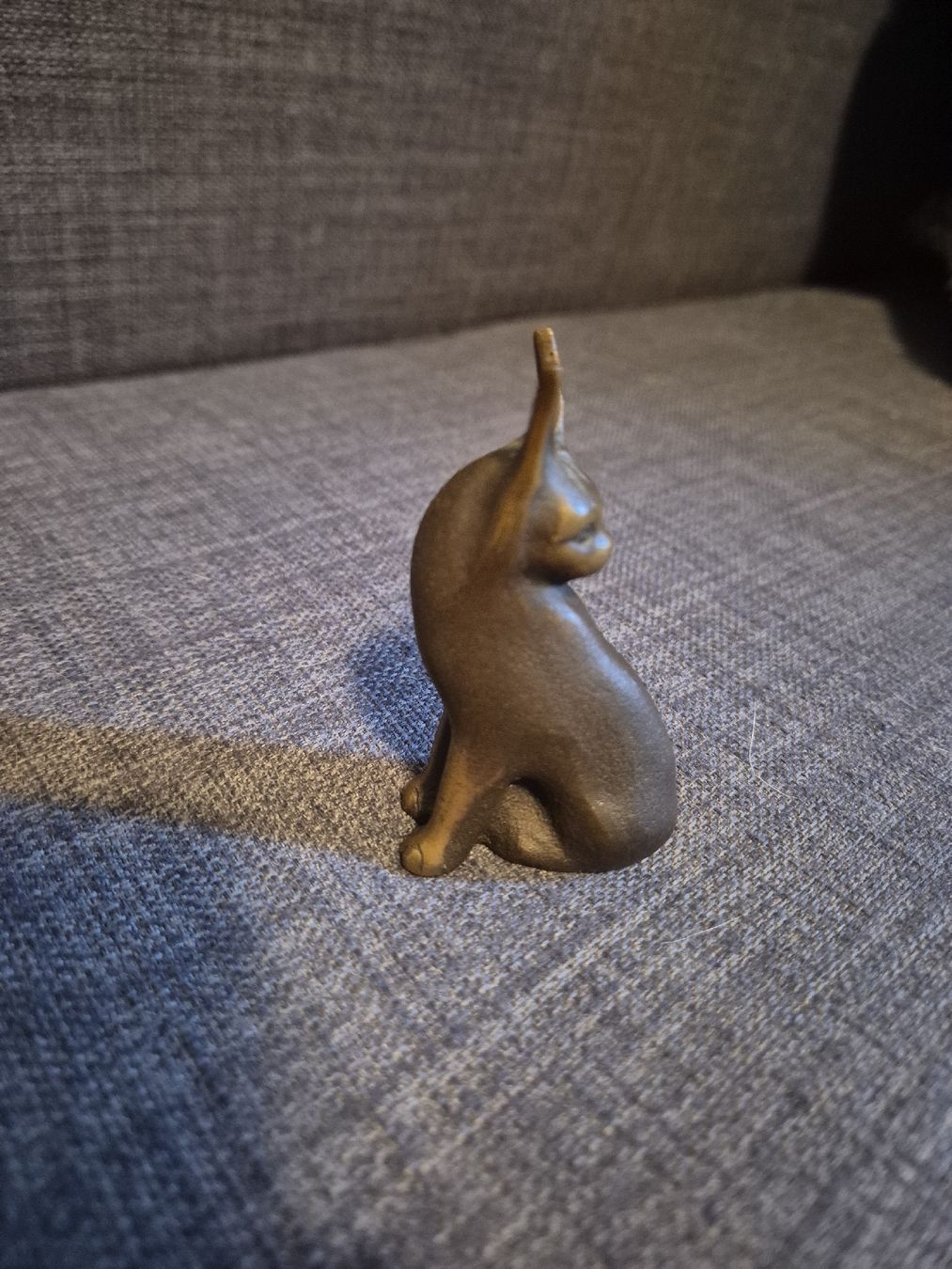 Statuette: Katzenfigur vermutlich aus Bronze – Usato da Binningen venduto da rom_9ls7 6