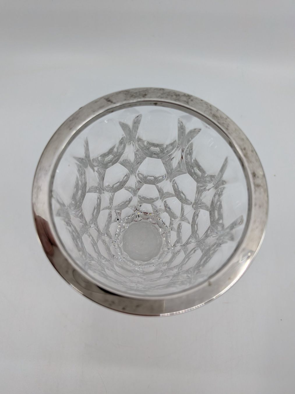Vasi & Recipienti: Kristallglas Vase mit Silberrand, Silber 800 – Usato da Emmen venduto da magelan 1