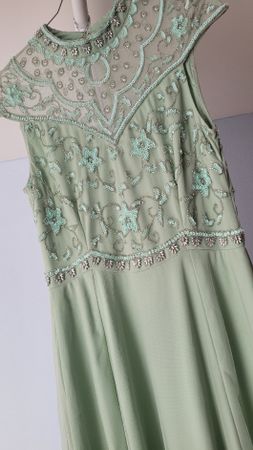 Maxikleid, zartes grün, von Frock and Frill