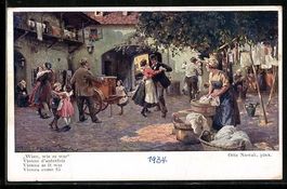 Otto Nowak: Wien, wie es war, Paar beim 