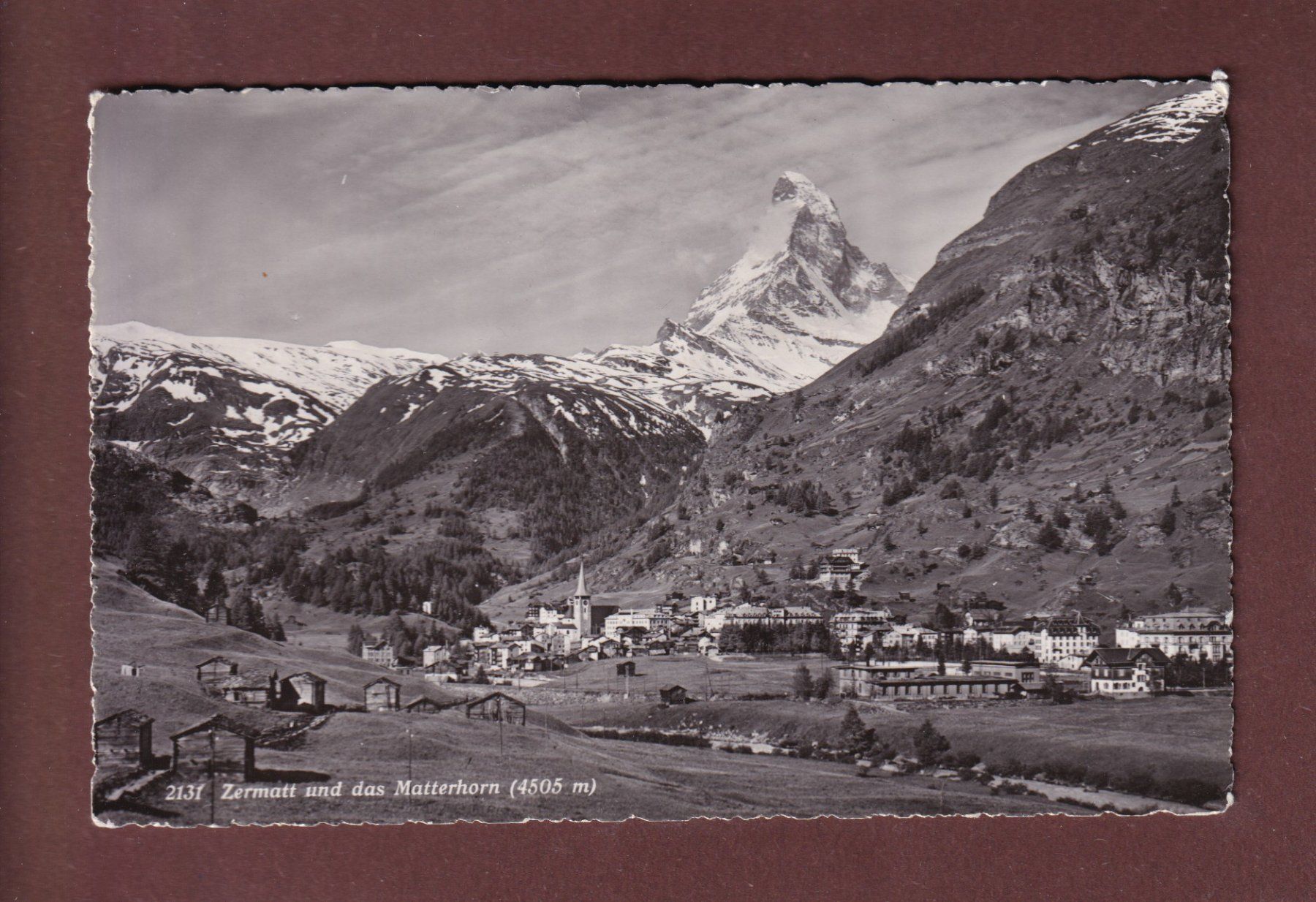 Ansichtskarten: ZERMATT - Matterhorn - 1945 – Gebraucht aus Pully von nicecards-shop