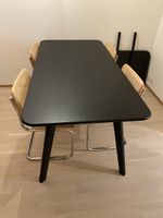 Black wooden dining table - Scandinavian style
