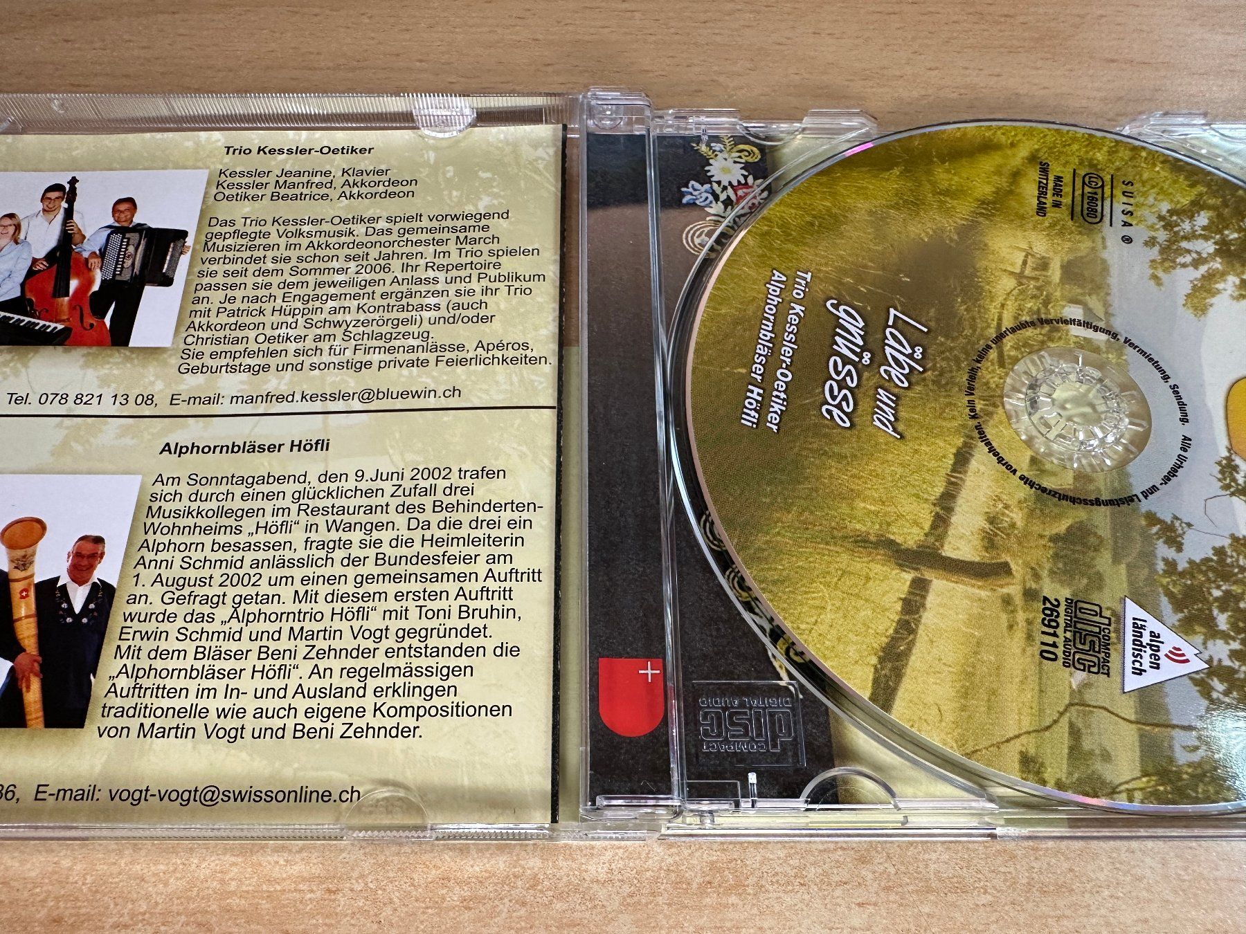 CD: G5 Cridea Jodelduett - Läbe Und Gnüsse – Usato da Rikon im Tösstal venduto da Alpenmutz 2